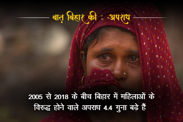 Crime rate against women is increasing-  Baat Bihar Ki